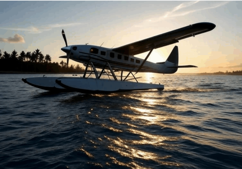 スリランカの水上飛行機