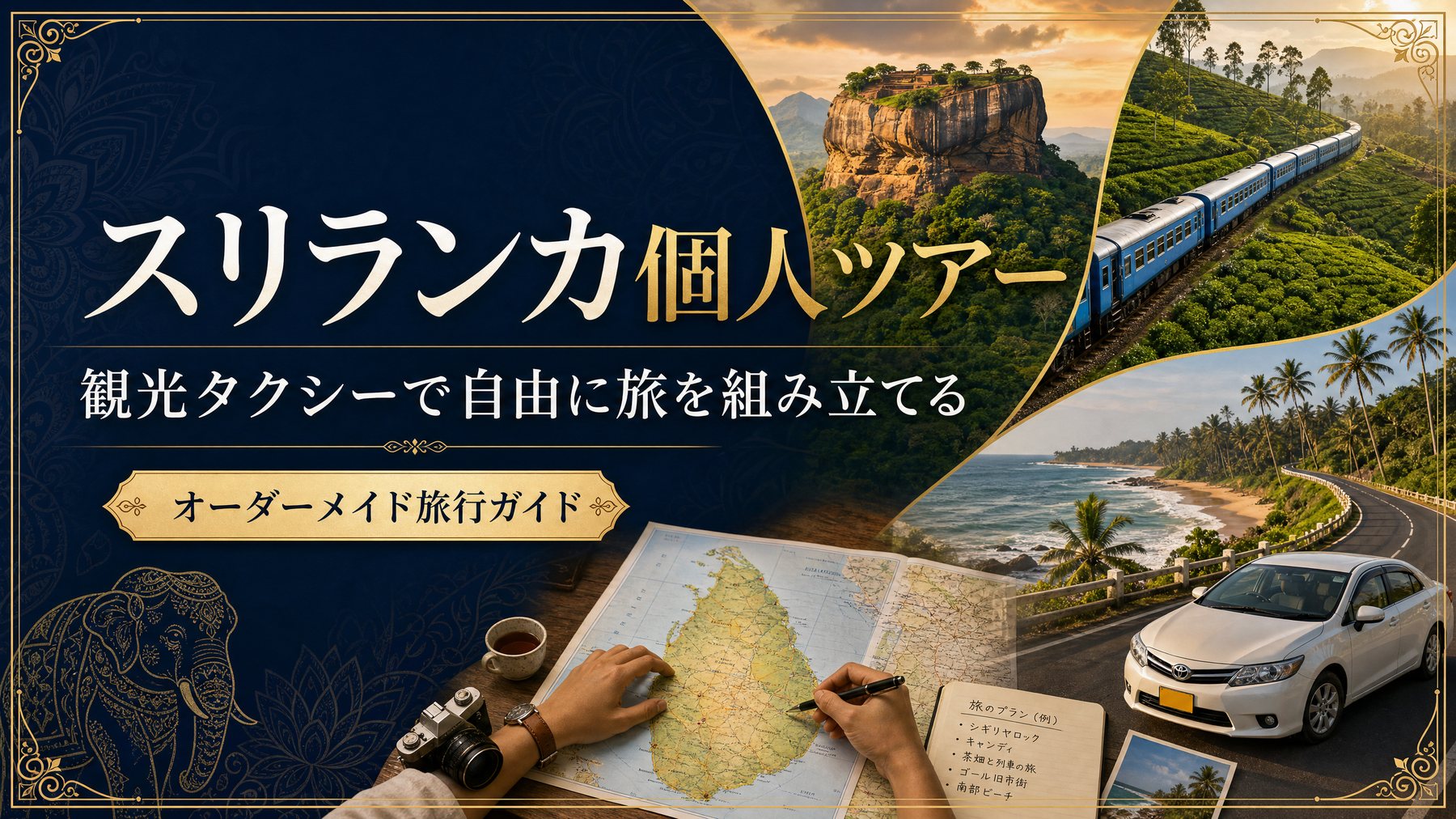 スリランカ個人ツアーと観光タクシーのアイキャッチ画像